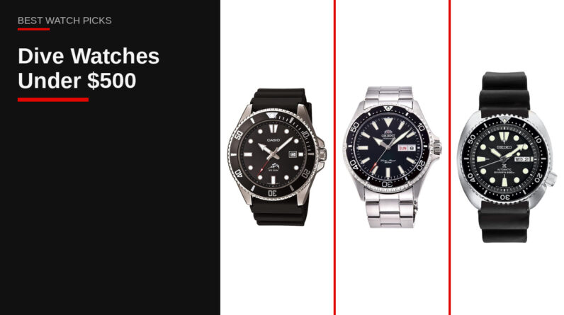 Dive Watches Under $500 on Amazon: Casio Duro, Orient Kamasu, Citizen Promaster, Seiko Prospex