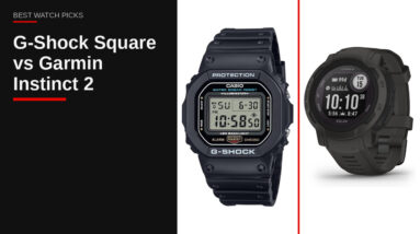 G-Shock Square vs Garmin Instinct 2 Solar
