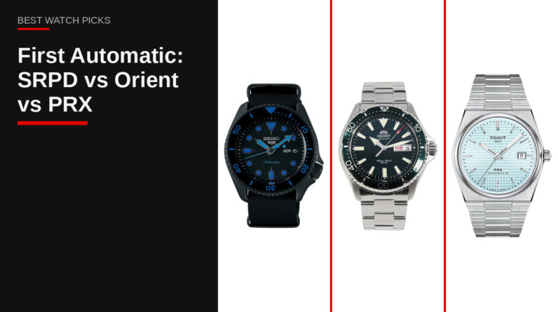 How to Pick Your First Automatic: Seiko 5 SRPD vs Orient Kamasu vs Tissot PRX