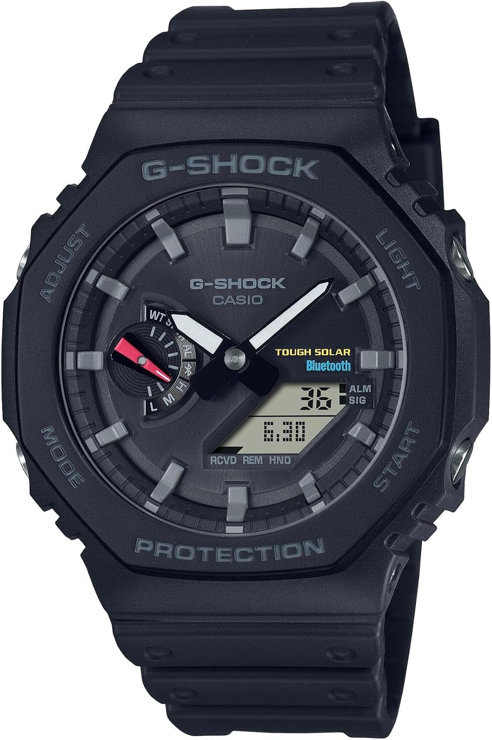 Casio G-Shock GAB2100-1A black Tough Solar Bluetooth CasiOak analog-digital watch